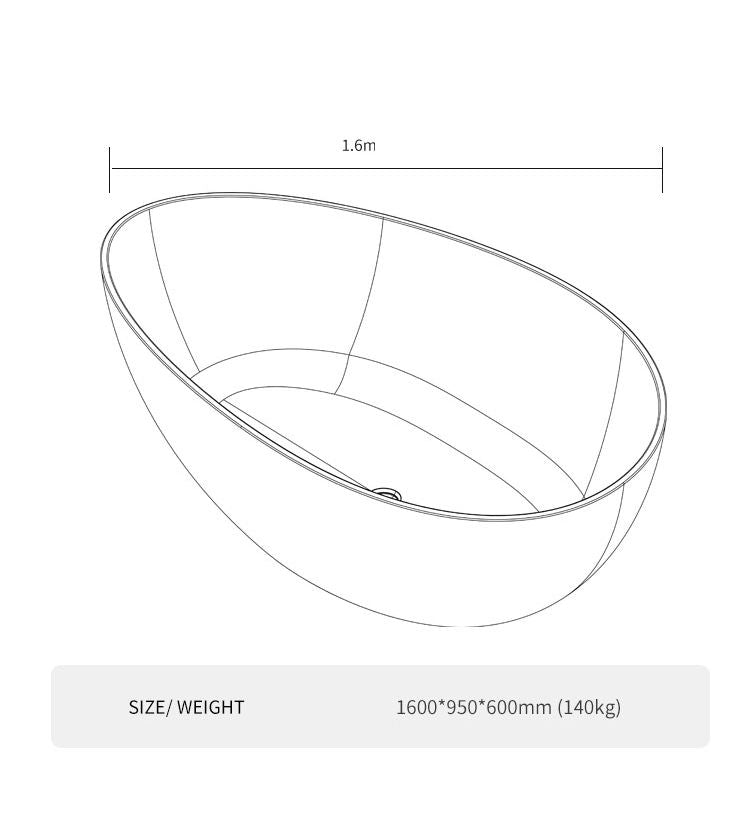 BL-8220 Artificial Stone Bathtub