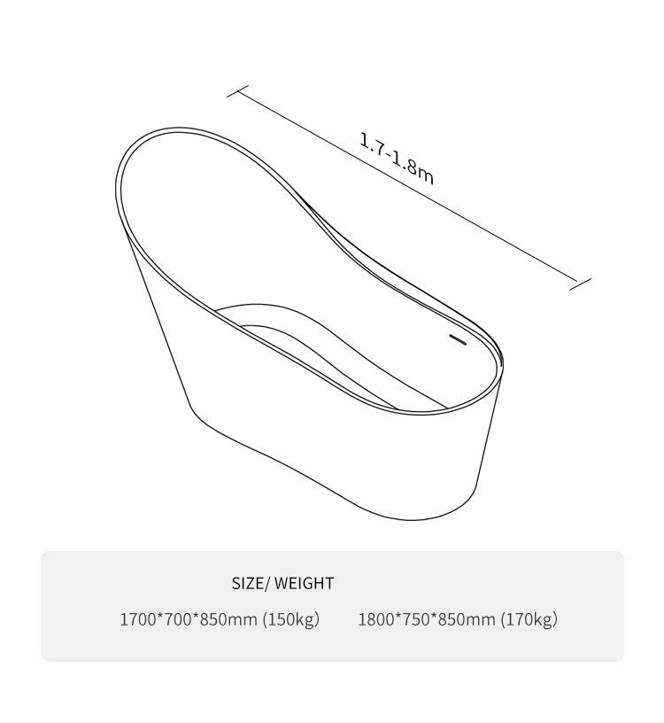 BL-8239 Artificial Stone Bathtub