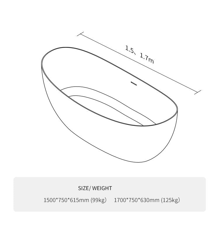 BL-8248 Artificial Stone Bathtub