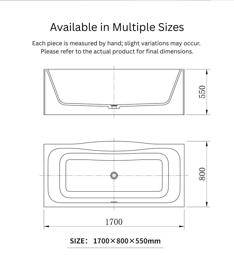 BL-8255 Artificial Stone Bathtub