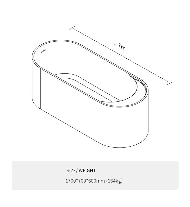 BL-8258 Artificial Stone Bathtub