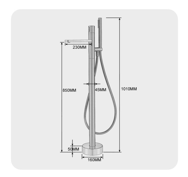 BL-3101 Floor Mounted Bathtub Faucet