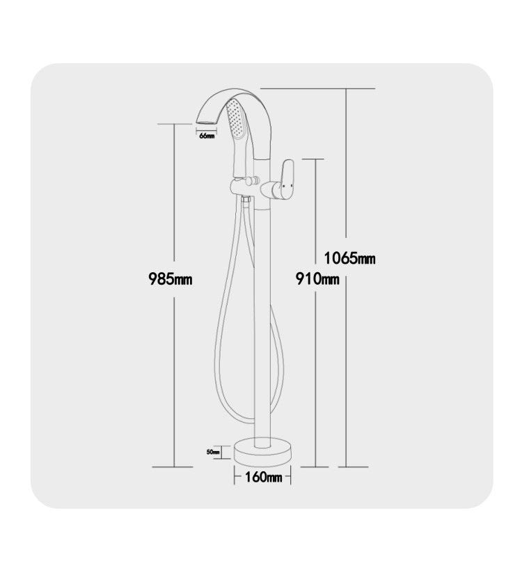 BL-3122 Floor Mounted Bathtub Faucet