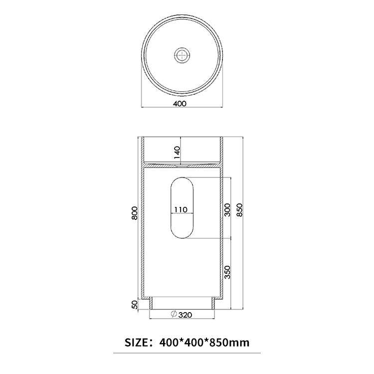 BL-6305 Pedestal Basin