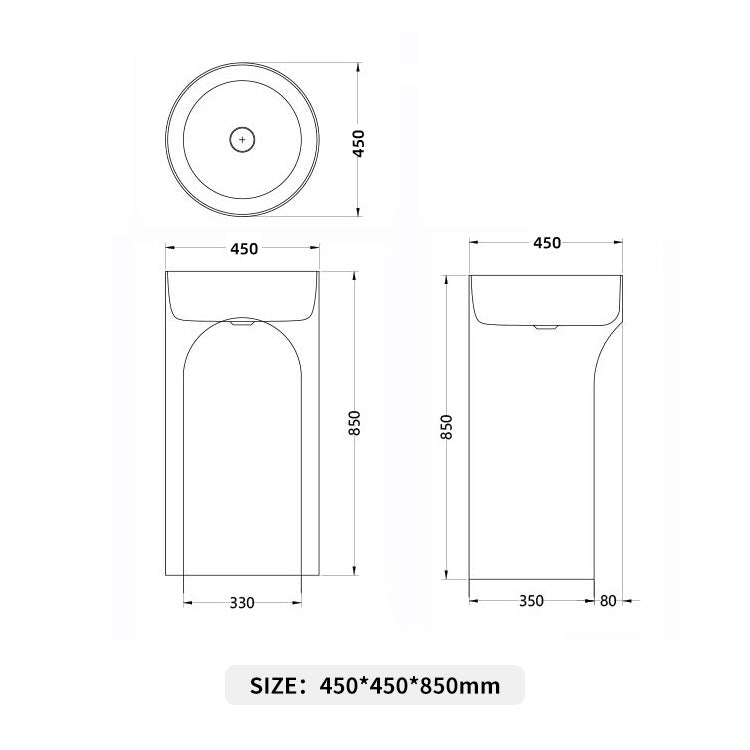 BL-6603 Pedestal Basin