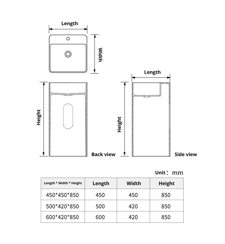 BL-6608 Pedestal Basin