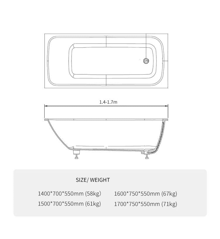 BL-8115 Artificial Stone Bathtub