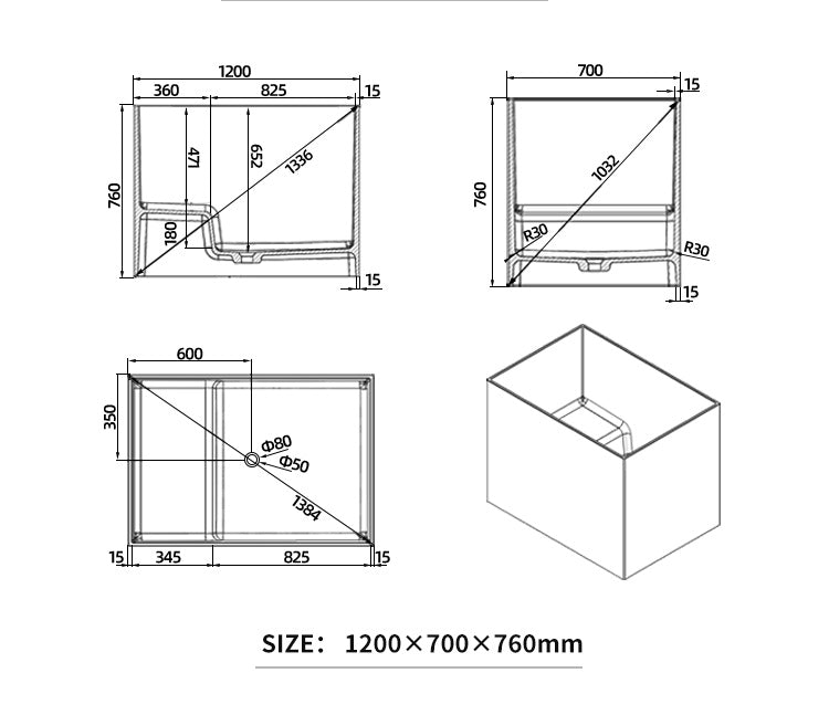 BL-8118 Artificial Stone Bathtub