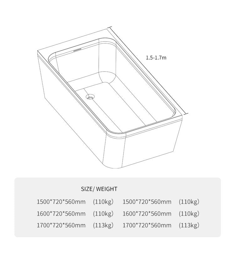 BL-8122 Artificial Stone Bathtub