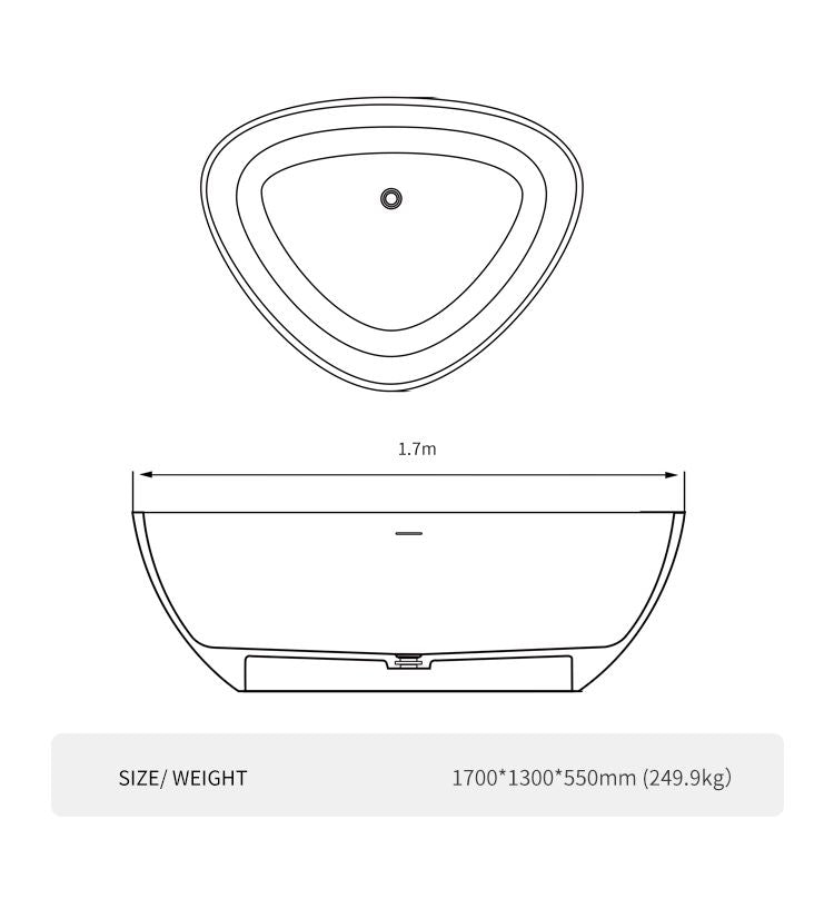 BL-8206 Artificial Stone Bathtub