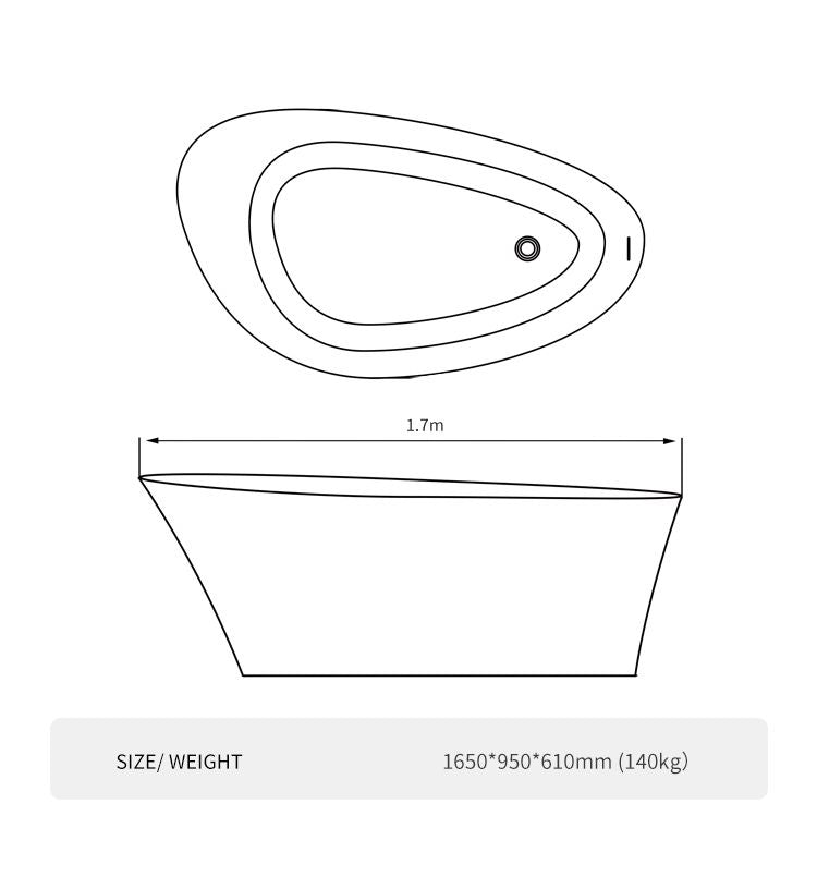 BL-8207 Artificial Stone Bathtub