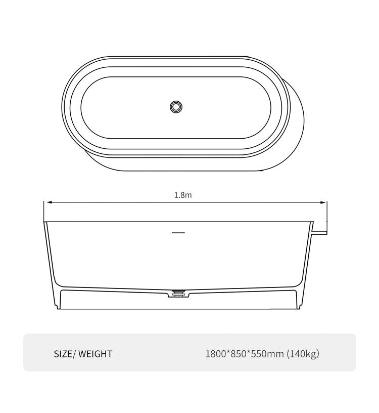 BL-8212 Artificial Stone Bathtub