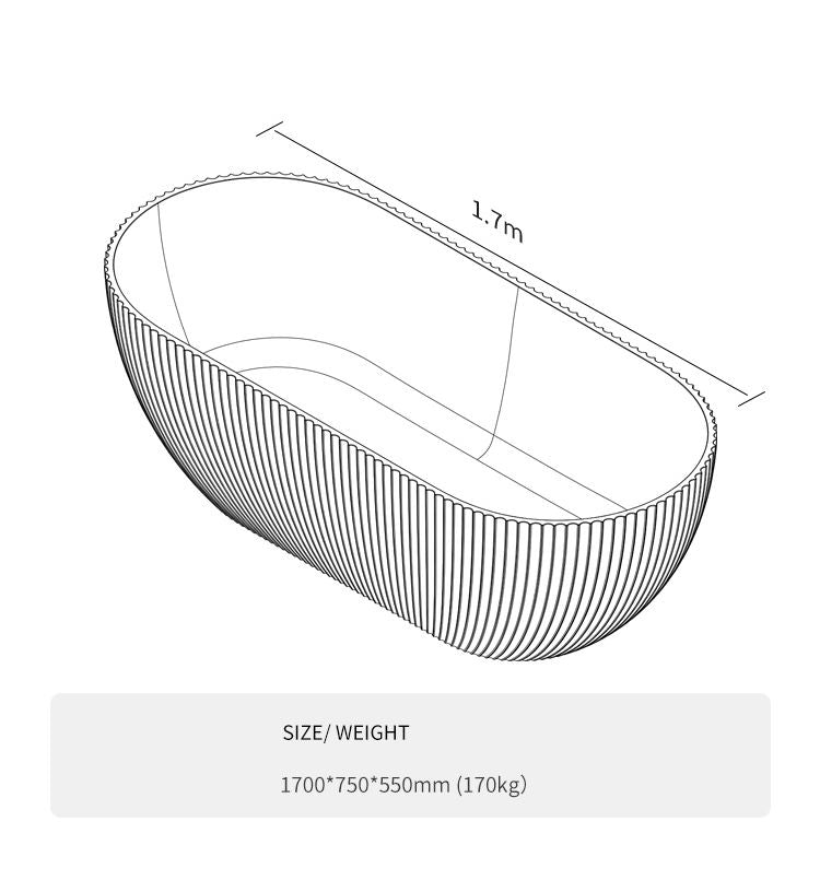 BL-8221 Artificial Stone Bathtub