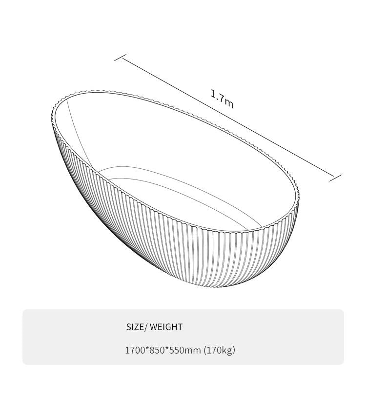 BL-8222 Artificial Stone Bathtub