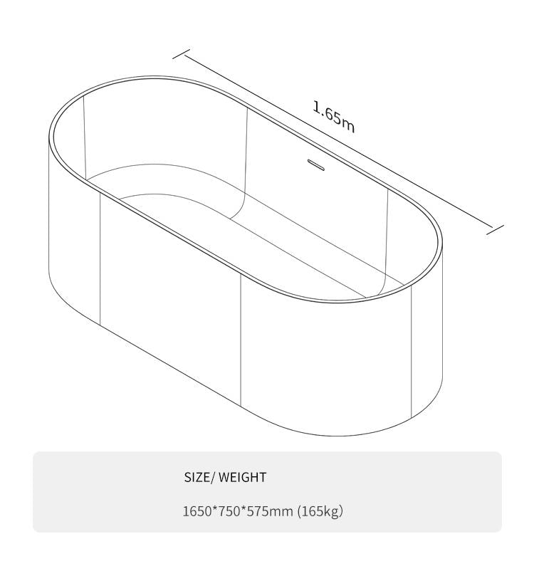 BL-8224 Artificial Stone Bathtub