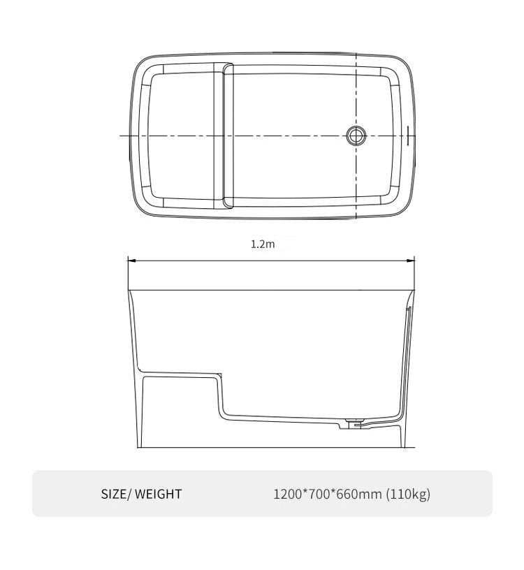 BL-8228 Artificial Stone Bathtub