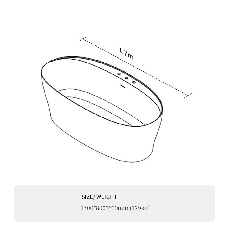 BL-8246 Artificial Stone Bathtub