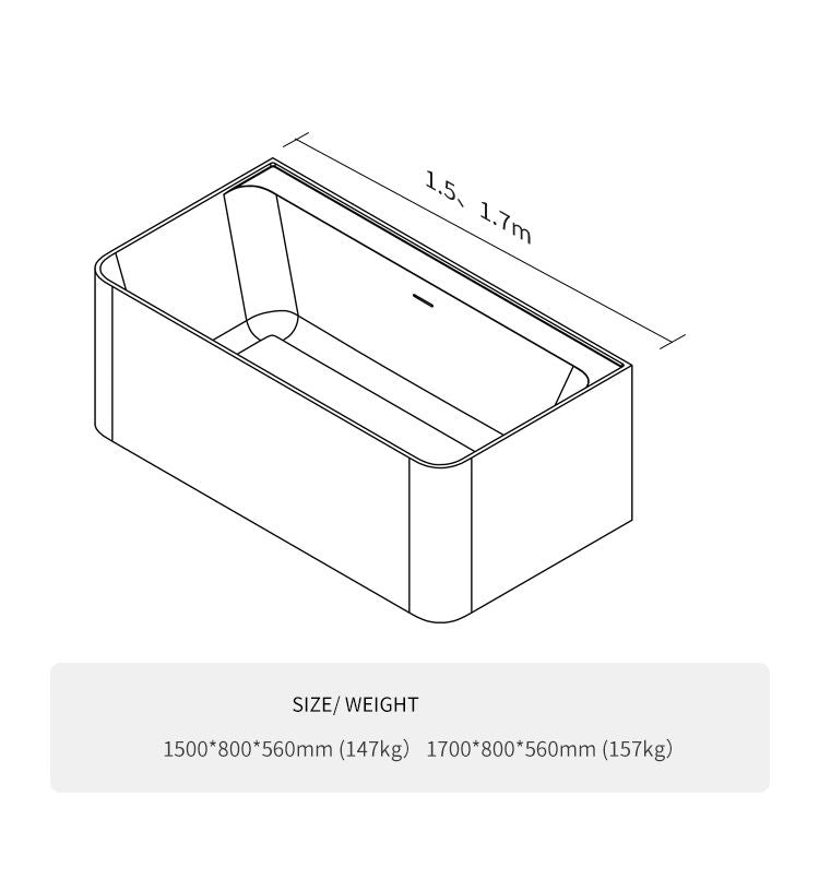 BL-8247 Artificial Stone Bathtub