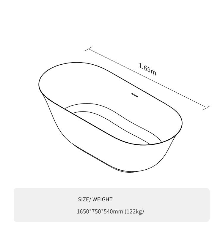 BL-8252 Artificial Stone Bathtub