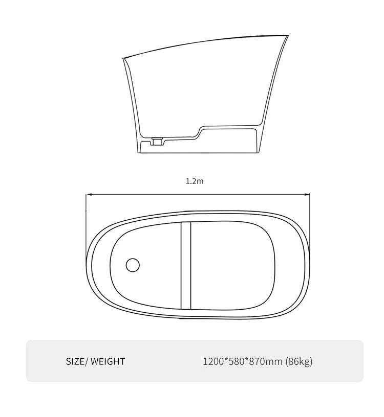 BL-8401 Artificial Stone Bathtub
