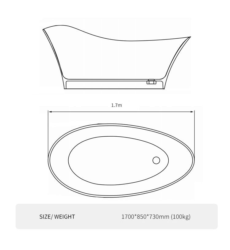BL-8403 Artificial Stone Bathtub