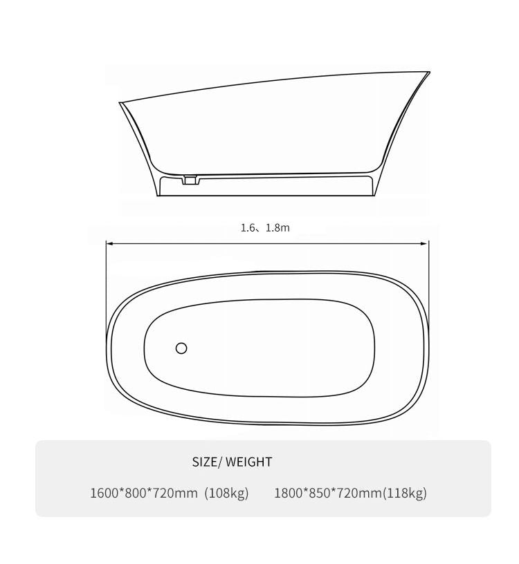 BL-8404 Artificial Stone Bathtub