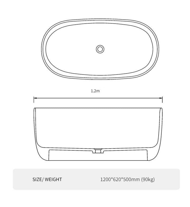 BL-8405 Artificial Stone Bathtub