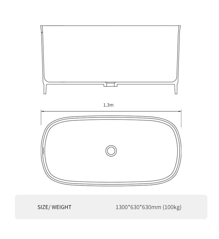 BL-8409 Artificial Stone Bathtub