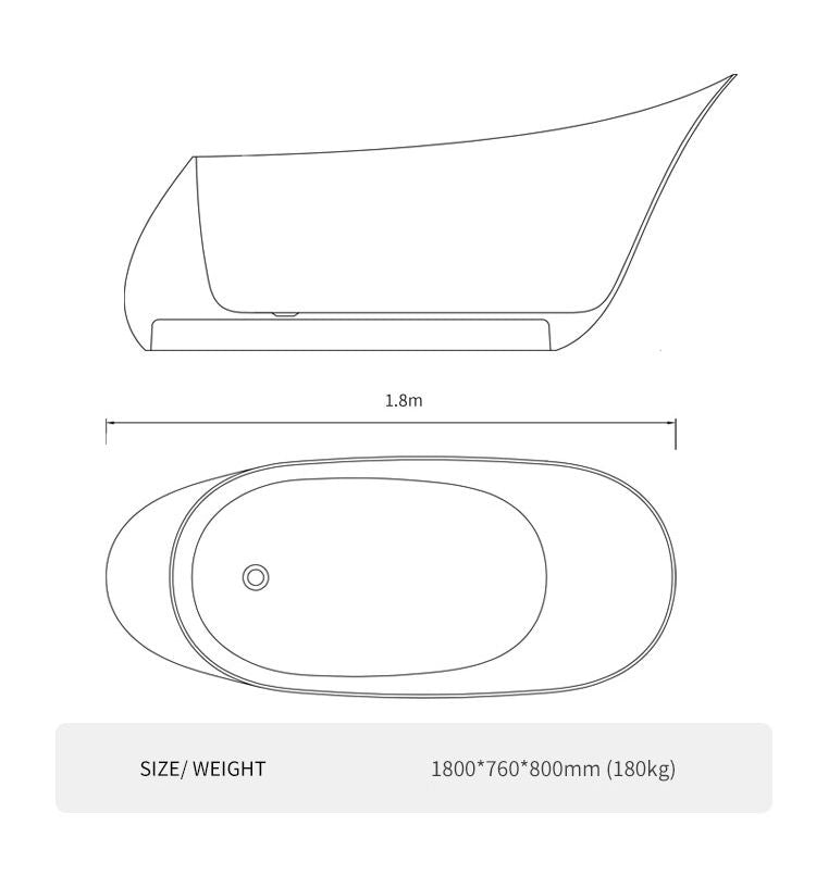 BL-8410 Artificial Stone Bathtub