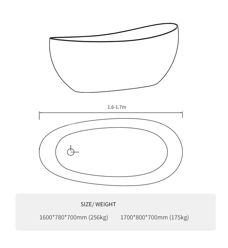 BL-8417 Artificial Stone Bathtub