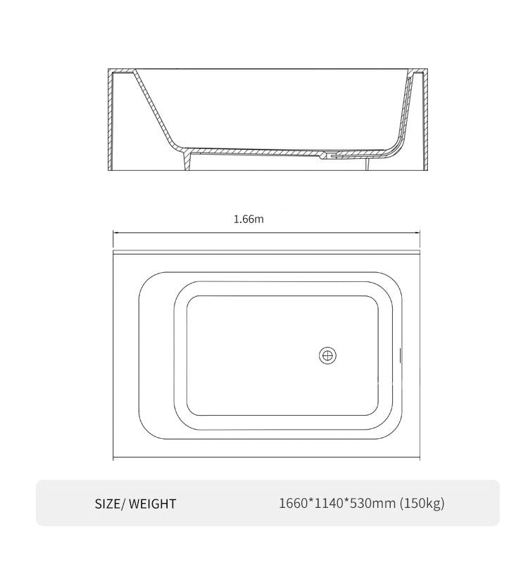 BL-8418 Artificial Stone Bathtub
