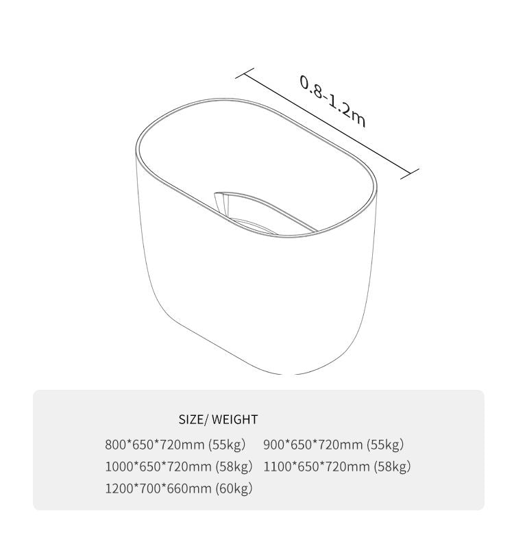 BL-9113 Resin Bathtub