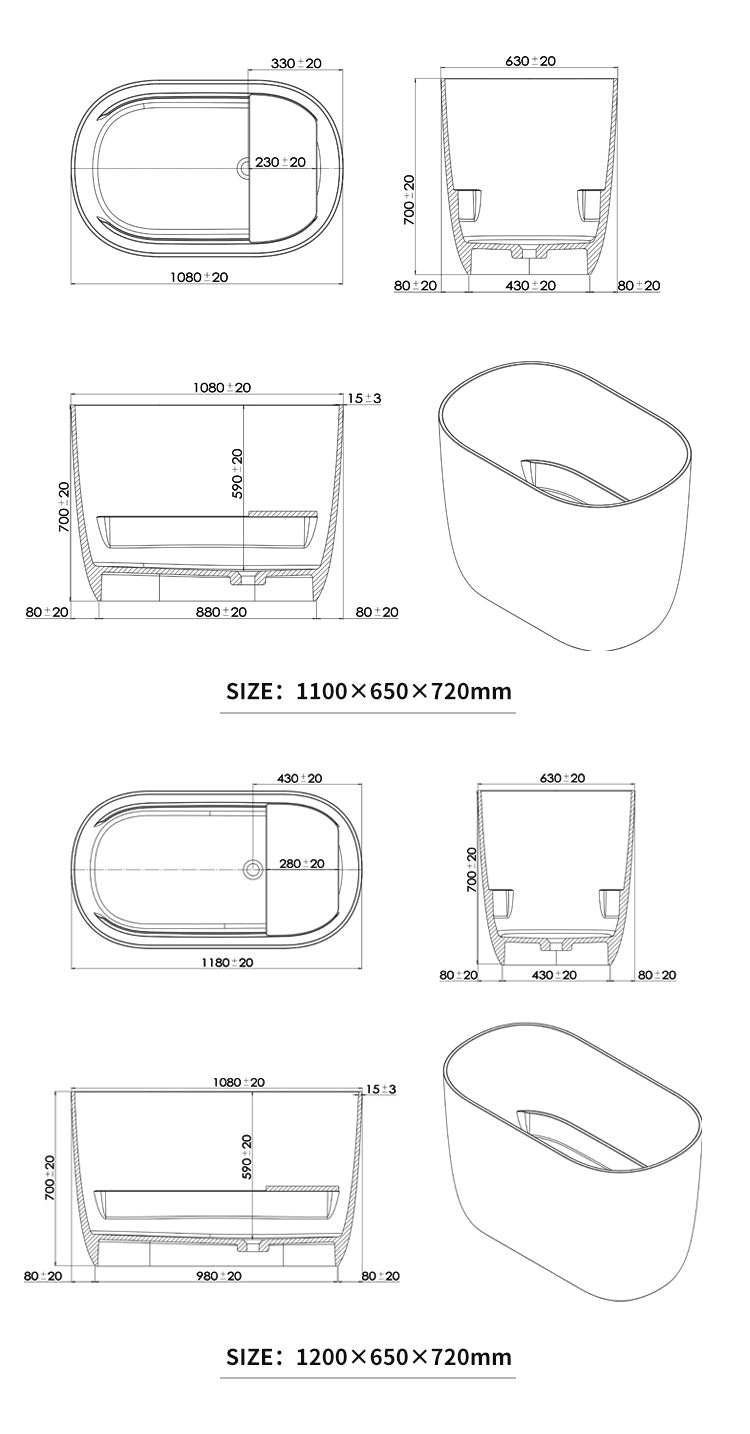 BL-9113 Resin Bathtub