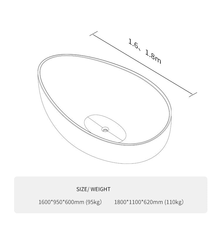 BL-9115 Resin Bathtub