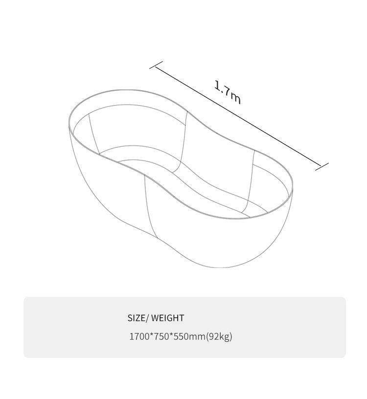 BL-9225 Resin Bathtub