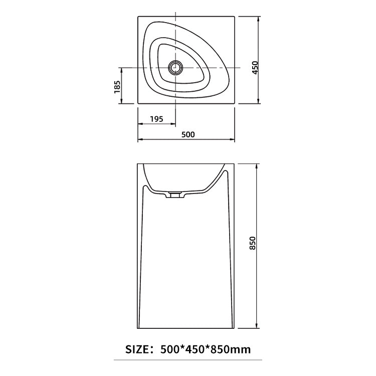 BL-6206 Pedestal Basin