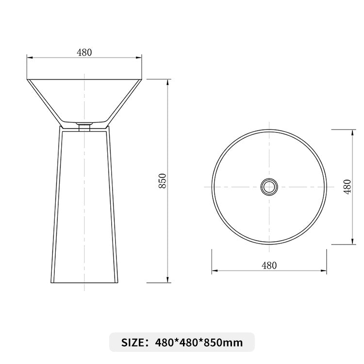 BL-6208 Pedestal Basin